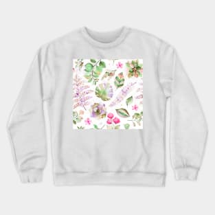 Botanical organic seamless design Crewneck Sweatshirt